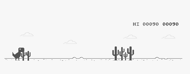 Google Chrome's Offline Dinosaur Game! 