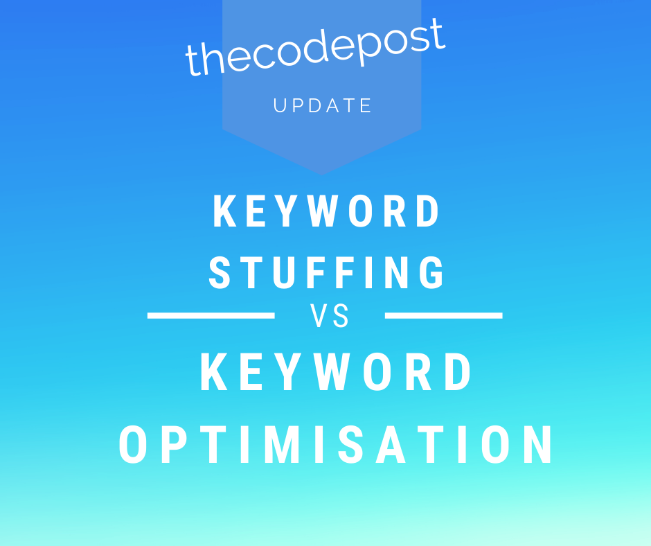 keyword stuffing vs keyword optimisation image