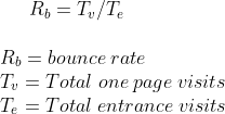 bounce rate definition as per Google