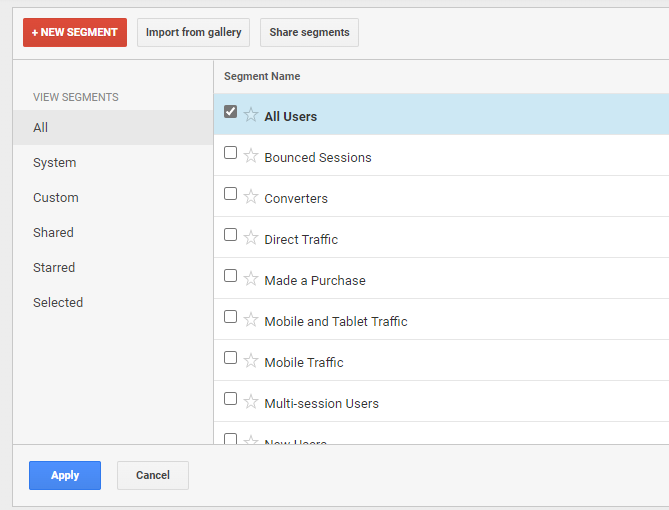 google analytics guest posts create new segment