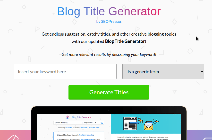 seopressor blog title generator